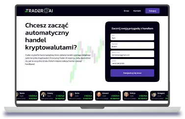 Strona platformy Trader AI handel kryptowalutami